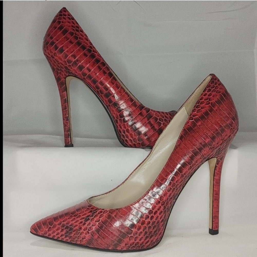 Kors Michael Kors Red Python Heels - image 1